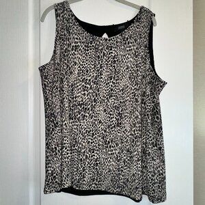 NWOT reversible Dennis Basso tank top